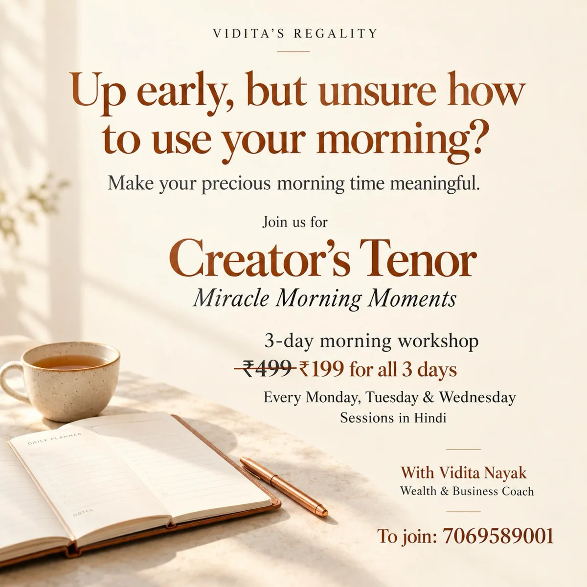 Creator’s Tenor programme artwork